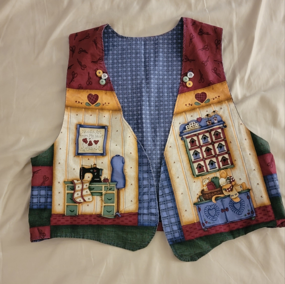 Vintage Sewn Vest XL